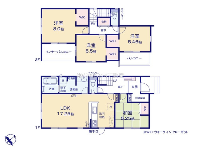 【間取り】 | 鴻巣市吹上本町2丁目　新築戸建　全1棟　1号棟