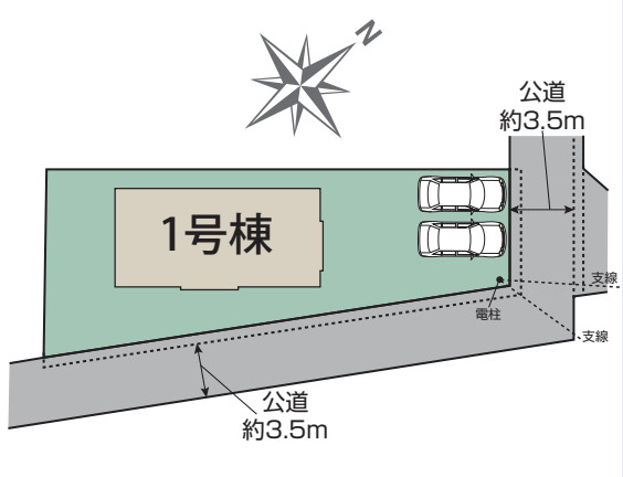 【区画図】 | 鴻巣市吹上本町2丁目　新築戸建　全1棟　1号棟