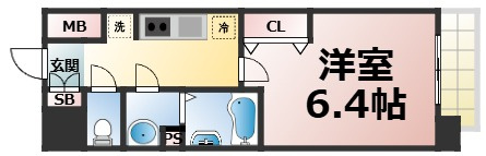 【間取り】 | プレサンス上町台筆ヶ崎SOUTH　仲介手数料無料