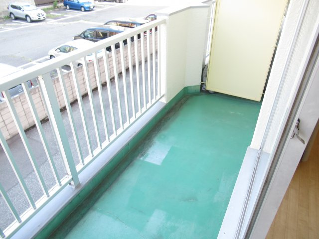 半田コーポのバルコニー