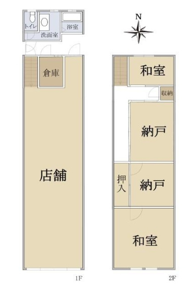 朱雀正会町テナントの間取り