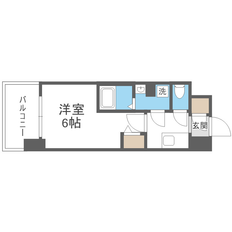 大阪市東成区深江北３丁目の賃貸マンションの間取り