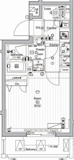 【間取り】 | プレミアムキューブ下北沢