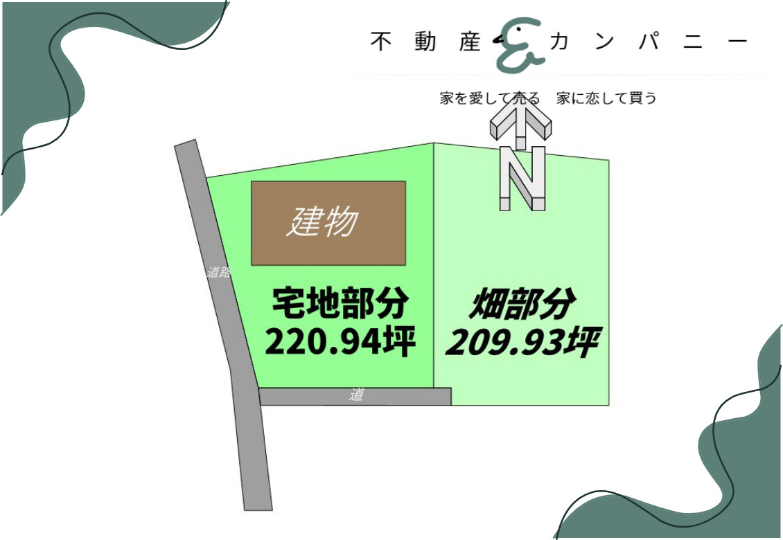 伊予市下三谷の中古のおうち　伊予市下三谷中古戸建の区画図