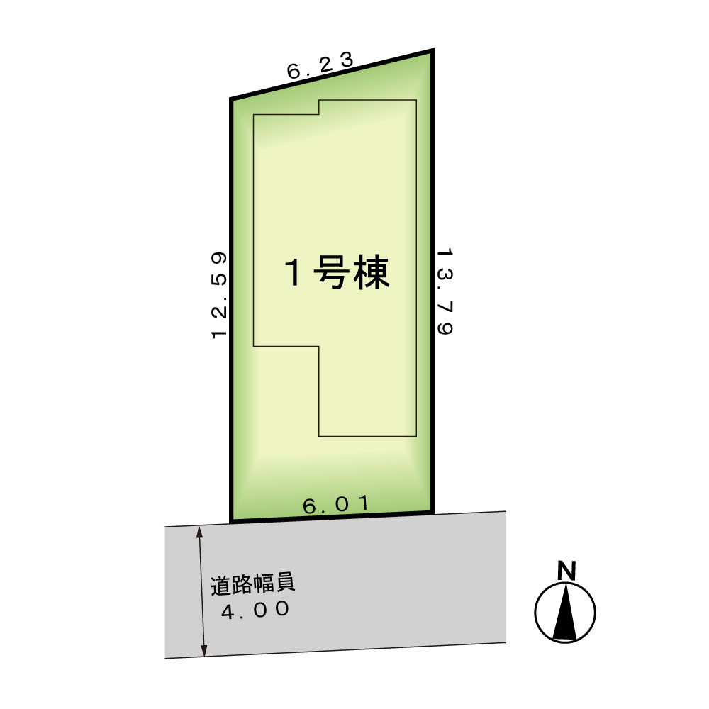 杉並区清水３丁目新築分譲住宅の区画図