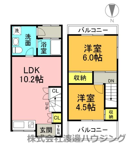 守口市大久保町３丁目の一戸建ての間取り
