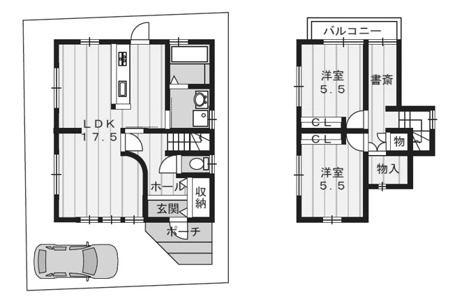 【間取り】 | 松室山添町一戸建