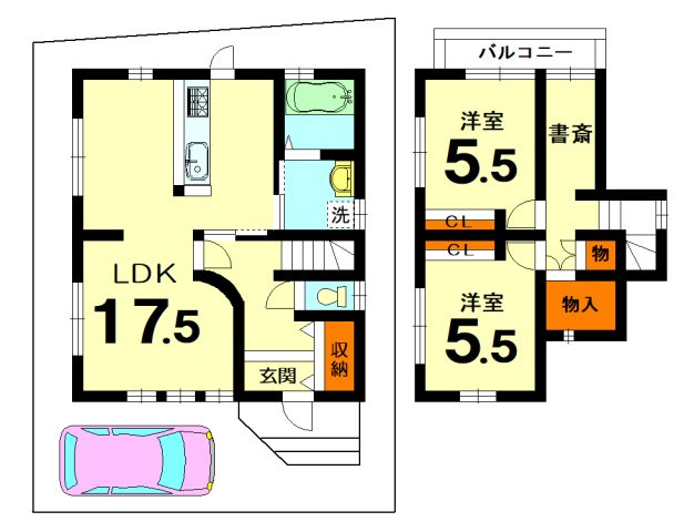 【間取り】 | 松室山添町一戸建