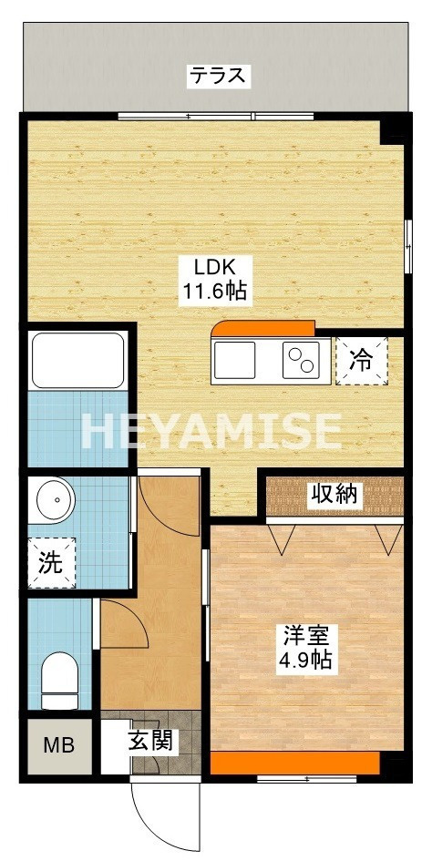 KO　OLINAの間取り