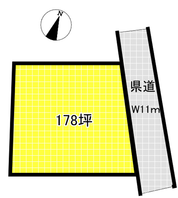 売地　那珂市下大賀の土地図