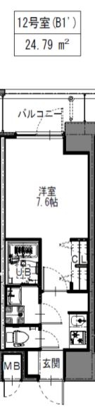 La Douceur西天満の間取り