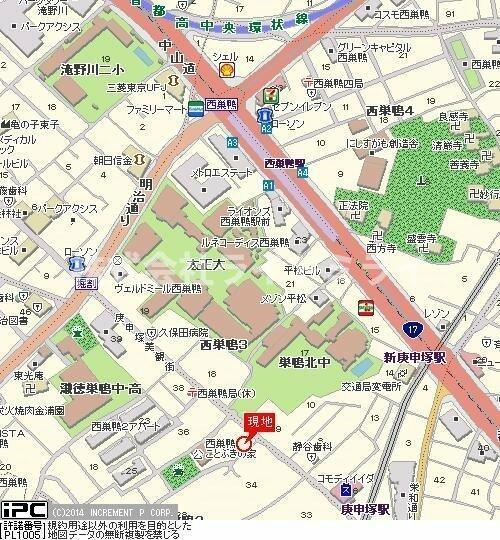 グランレーブ巣鴨の地図| 