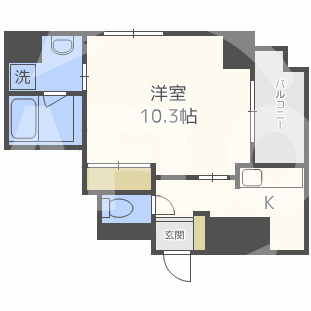 シャンテ与力町の間取り|シャンテ与力町　間取り