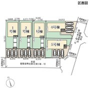 【いわき市錦町江栗1丁目／全5棟／1号棟】　生活応援プレゼントキャンペーン実施中！の区画図|区画図です。