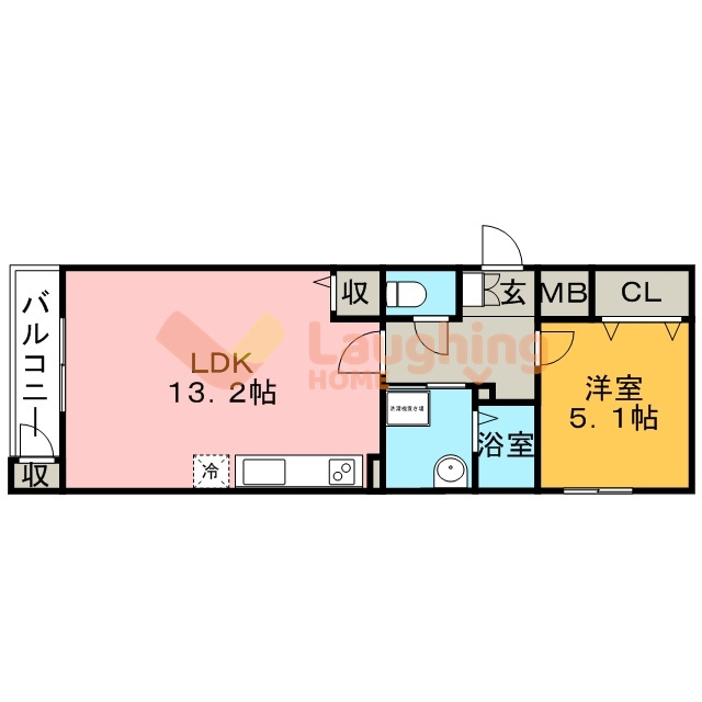 DC.フラットの間取り