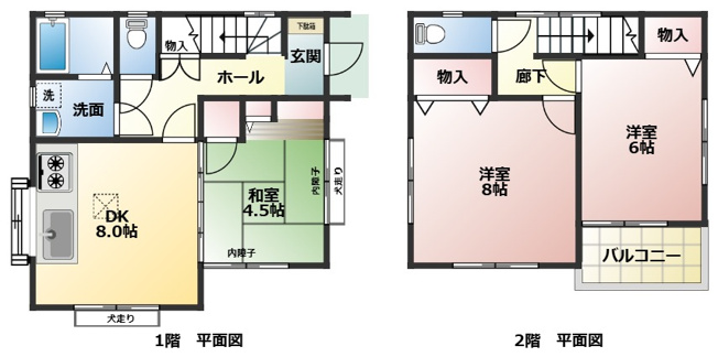 【間取り】 | 本郷南5丁目　中古住宅