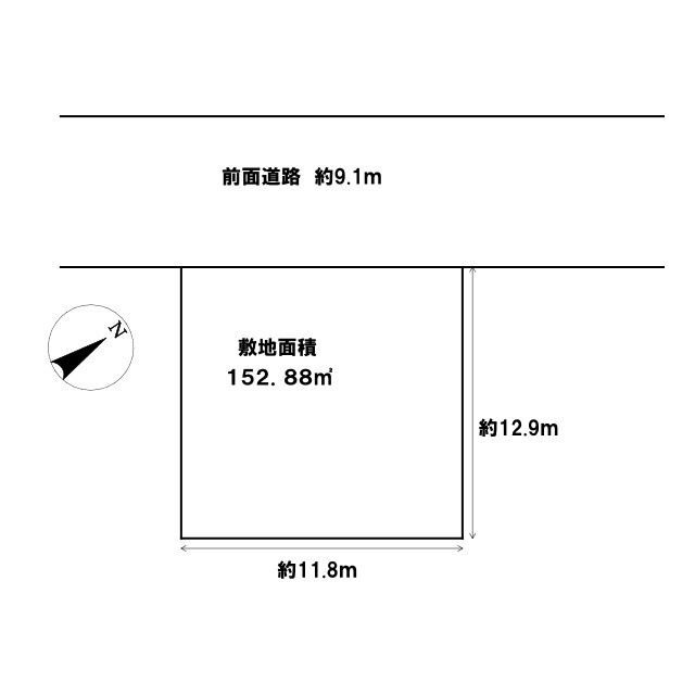 富里市新橋　売土地の土地図