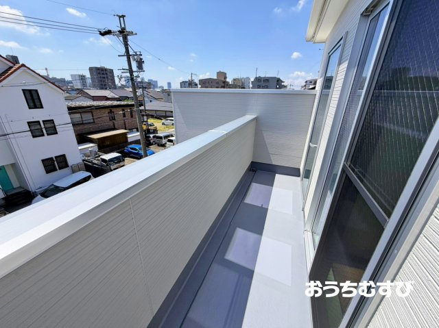 北区清水308②(全2棟)のバルコニー