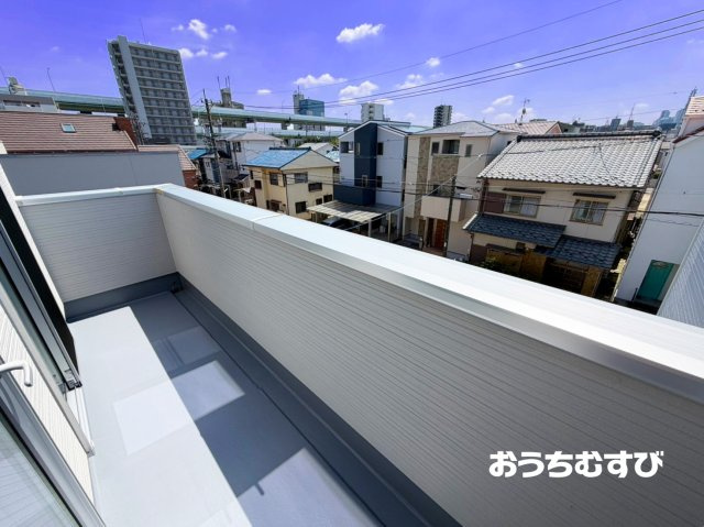 北区清水308②(全2棟)のバルコニー