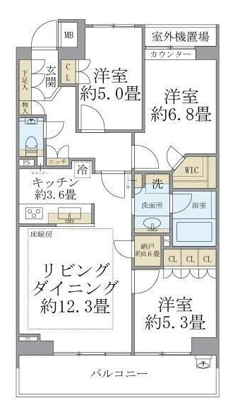 プラウド代々木初台の間取り