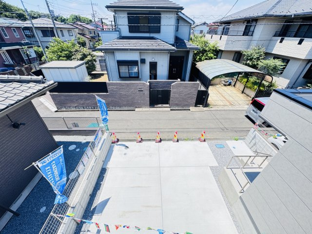 流山市江戸川台西４丁目新築戸建（江戸川台西12期）の展望|バルコニーより道路側眺望