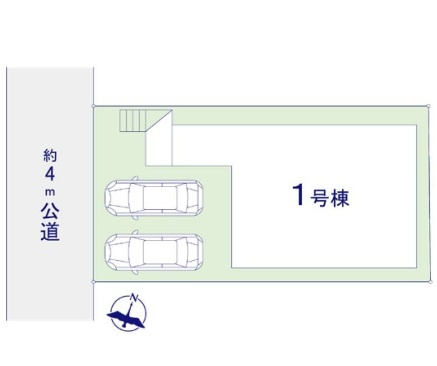 流山市江戸川台西４丁目新築戸建（江戸川台西12期）の区画図|区画配置図