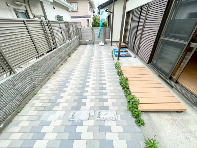 長野市大字大豆島　中古戸建の庭