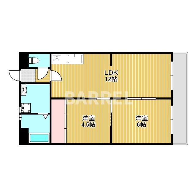 新南千里マンションの間取り