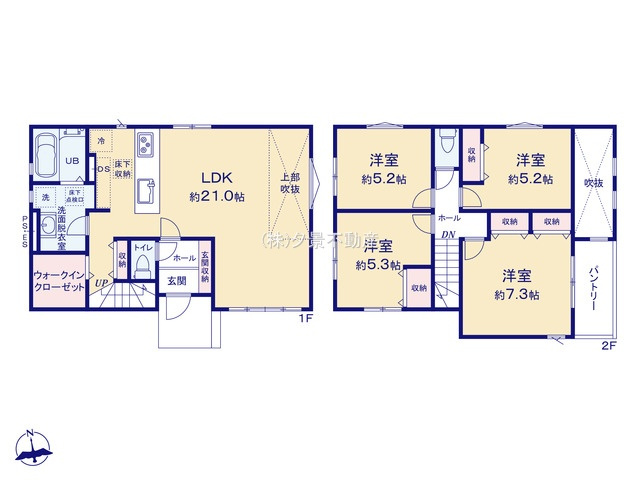 《仲介手数料無料》岩槻区諏訪５丁目5-3新築一戸建てKEIAI GRACE
