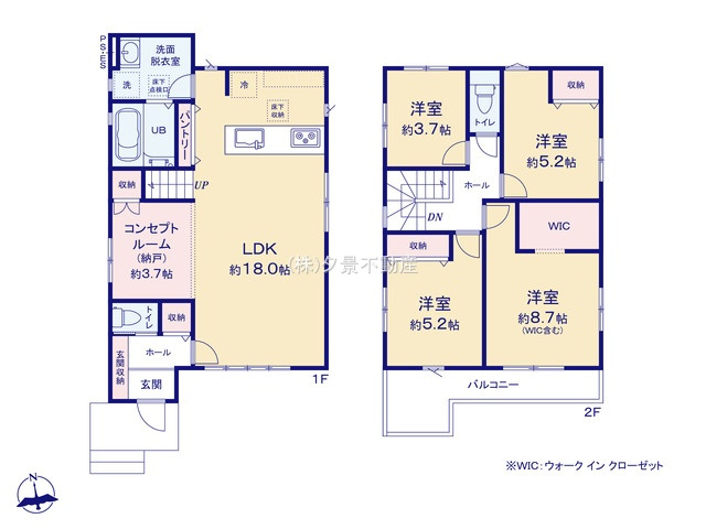 《仲介手数料無料》岩槻区諏訪５丁目5-3新築一戸建てKEIAI GRACEの間取り