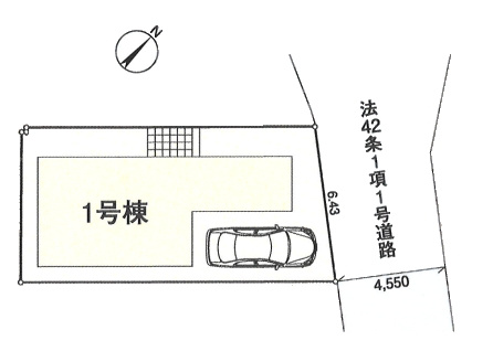 【区画図】 | 練馬区大泉町2丁目　新築分譲住宅　全1棟（成増店） | ※図面と現況が異なる場合は現況優先となります。
