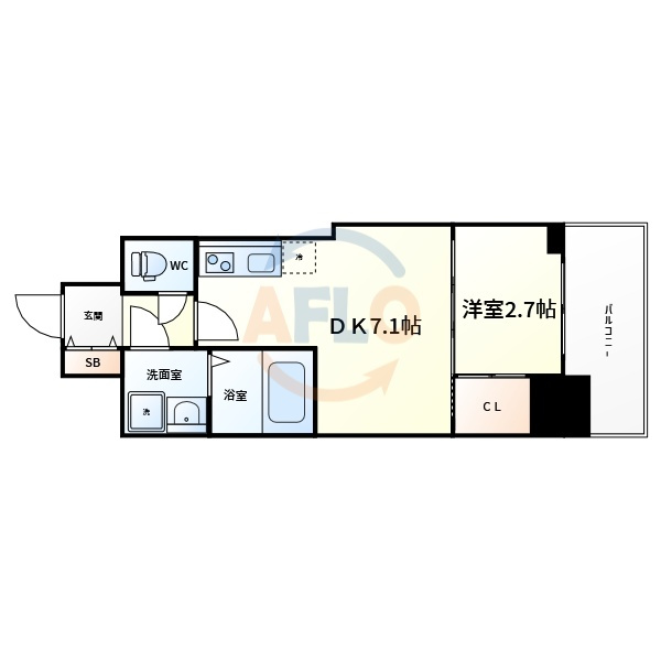 セレニテ谷町四丁目アリエの間取り|セレニテ谷町四丁目アリエ　間取り