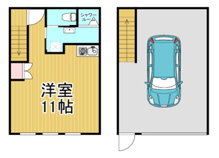 キューズスクエア西宮Dの間取り
