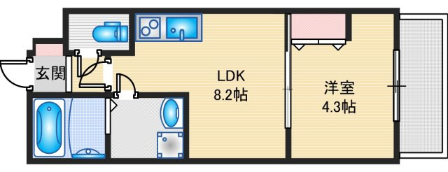 【間取り】 | フォレ下穂積