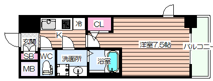 【間取り】 | アドバンス西梅田Ⅱ
