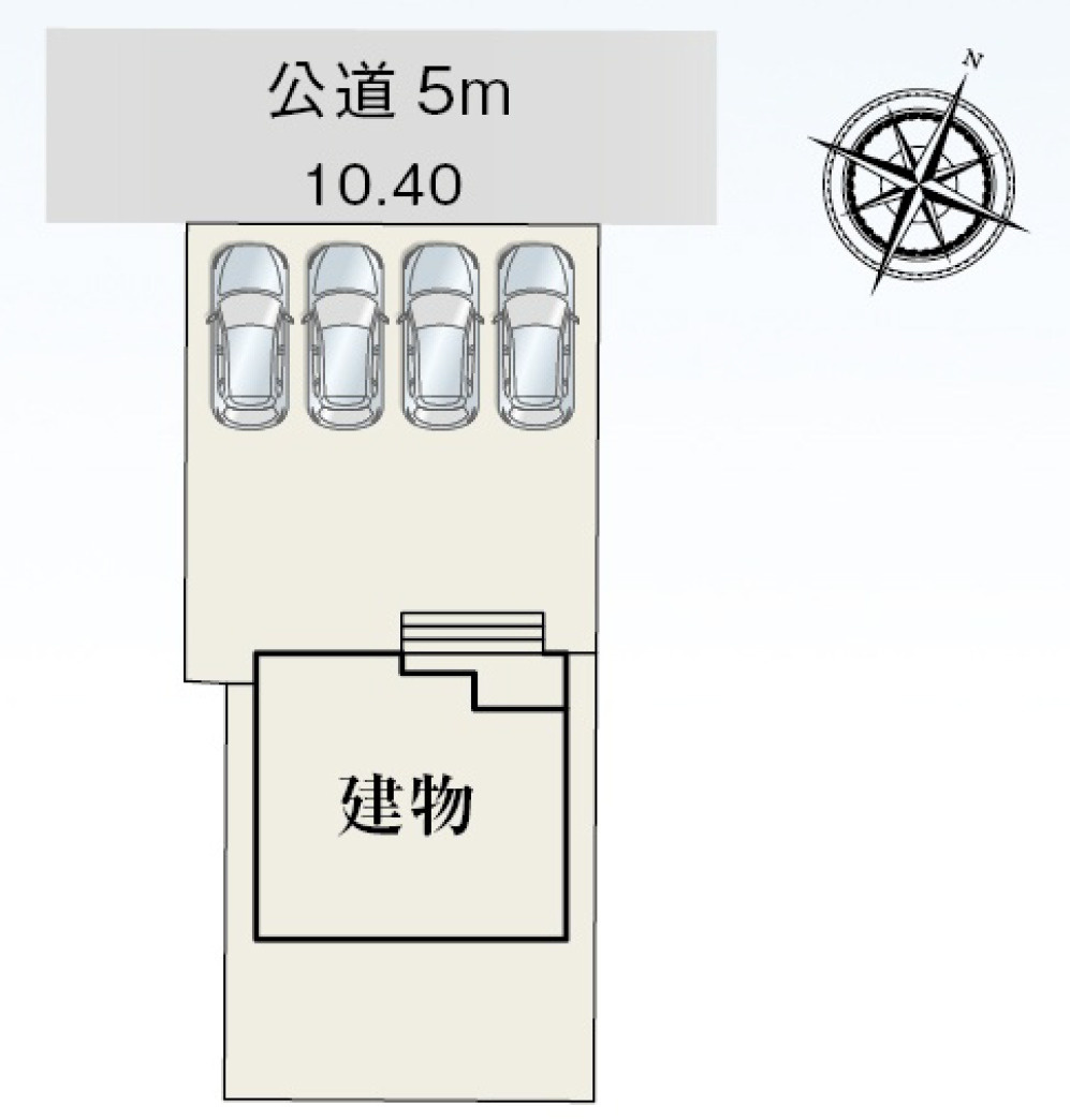 新築戸建　静岡市葵区瀬名川3丁目　全1棟　1号棟の区画図