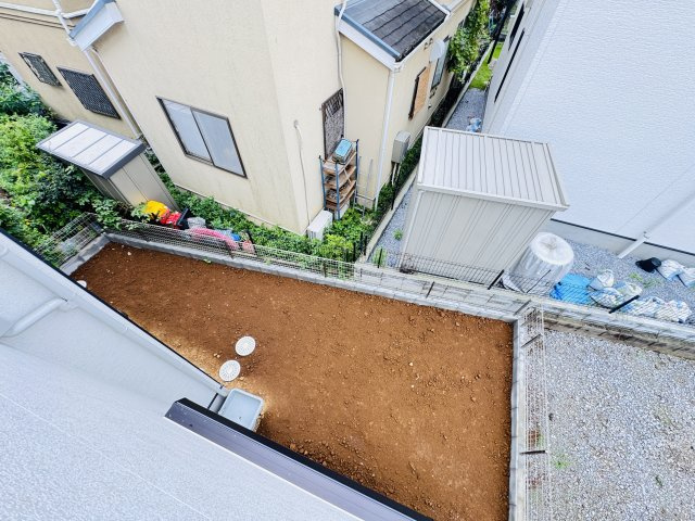 流山市東深井新築戸建【東深井小学校:10分】の展望|寝室前バルコニーより南側眺望