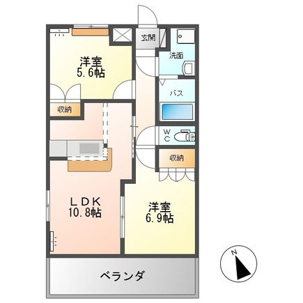 ふらわ～ガーデン・波崎Ｂの間取り|間取図
