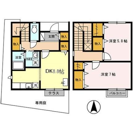 レモンハウスの間取り