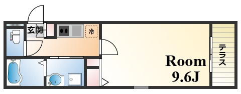 フルール岡本の間取り