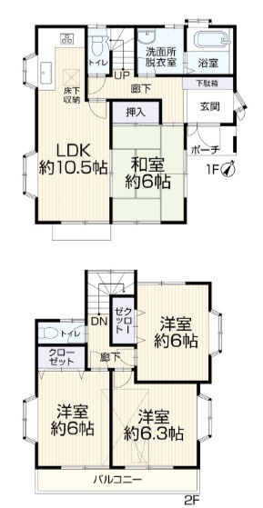 羽村市神明台1丁目　中古戸建の間取り