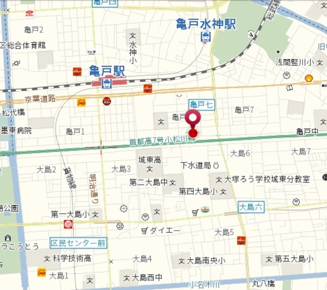 サン スイート 亀戸の地図|★案内図★