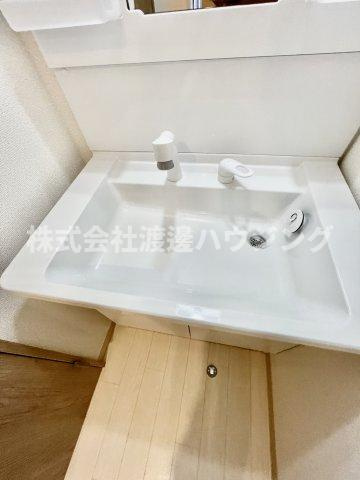 西楠の里町貸家の洗面所