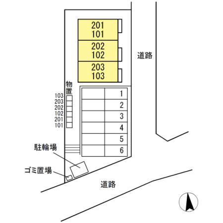 メゾン クローバーの区画図