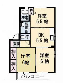 【間取り】 | シャーメゾン八万5番館