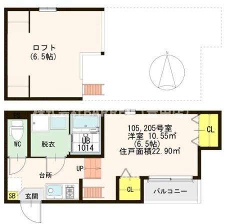 スクリーア箕輪の間取り