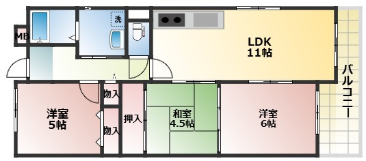 【間取り】 | フローラル岸和田