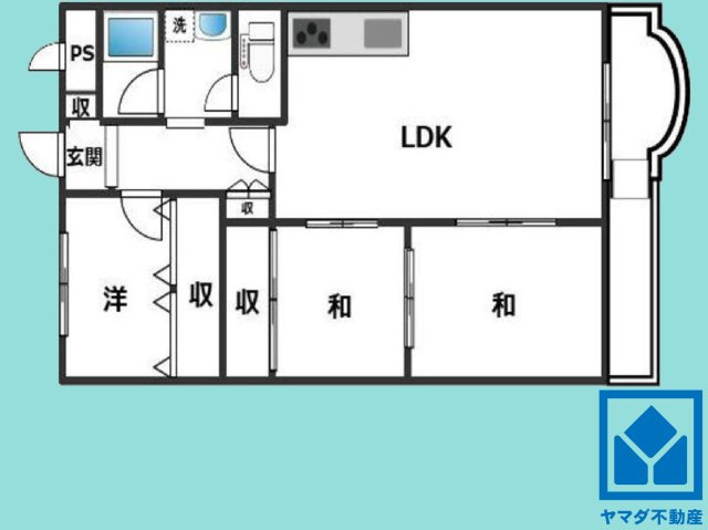 コボリマンション夙川老松台Ｂの間取り