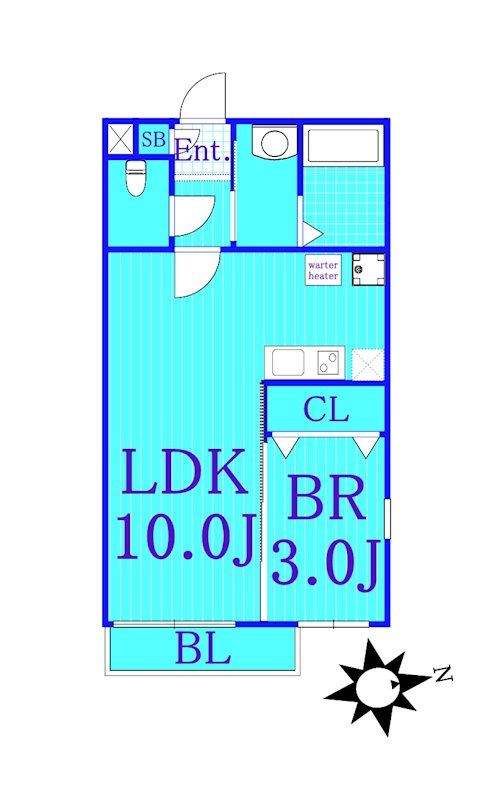 ヒルトップヨコハマの間取り|角のない使いやすい間取り。