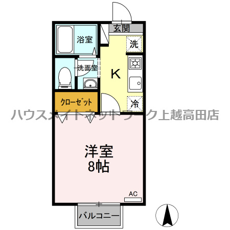 セジュールＮＫ　Ａの間取り|間取図
